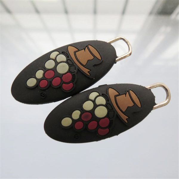 Custom Rubber Zipper Pull PVC Pulls