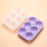 Ice Cube Tray Ball 6 Cells Round Shape (4)