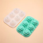 Rose Ice Cube Tray 6 Cells FDA Mold (4)